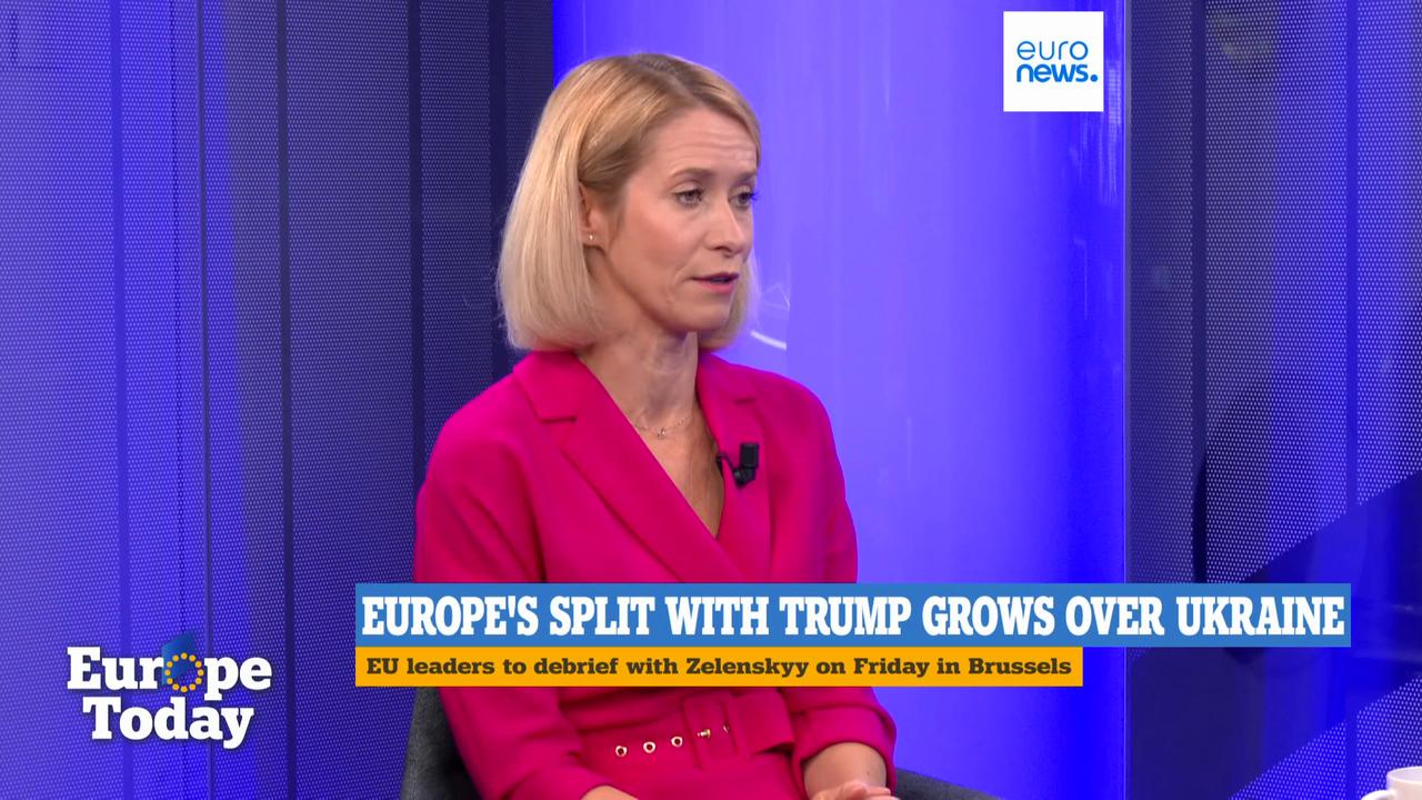Video thumbnail for Russia miscalculated by sidelining Europe in US talks, Kallas tells Euronews
