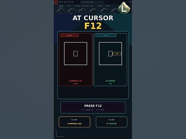 Video thumbnail for Use Dynamic Input in AutoCAD with F12
