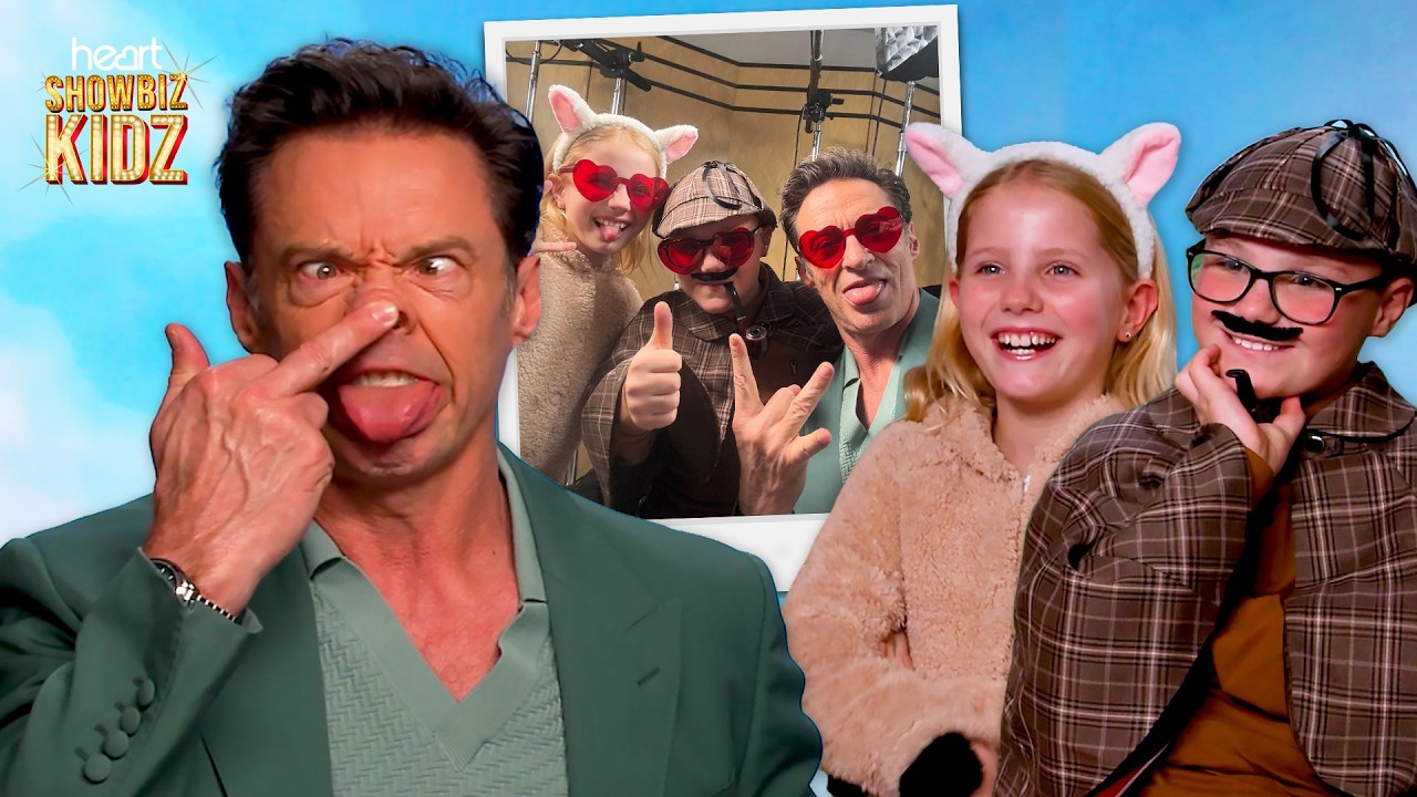 Video thumbnail for Hugh Jackman has the most adorable interview with Heart's Showbiz Kids