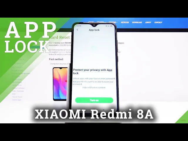 Video thumbnail for How to Protect Apps with Password in Xiaomi Redmi 8A - Set Password on Apps