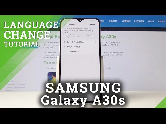 Video thumbnail for How to Change Language in Samsung Galaxy A30s – Set Up Language