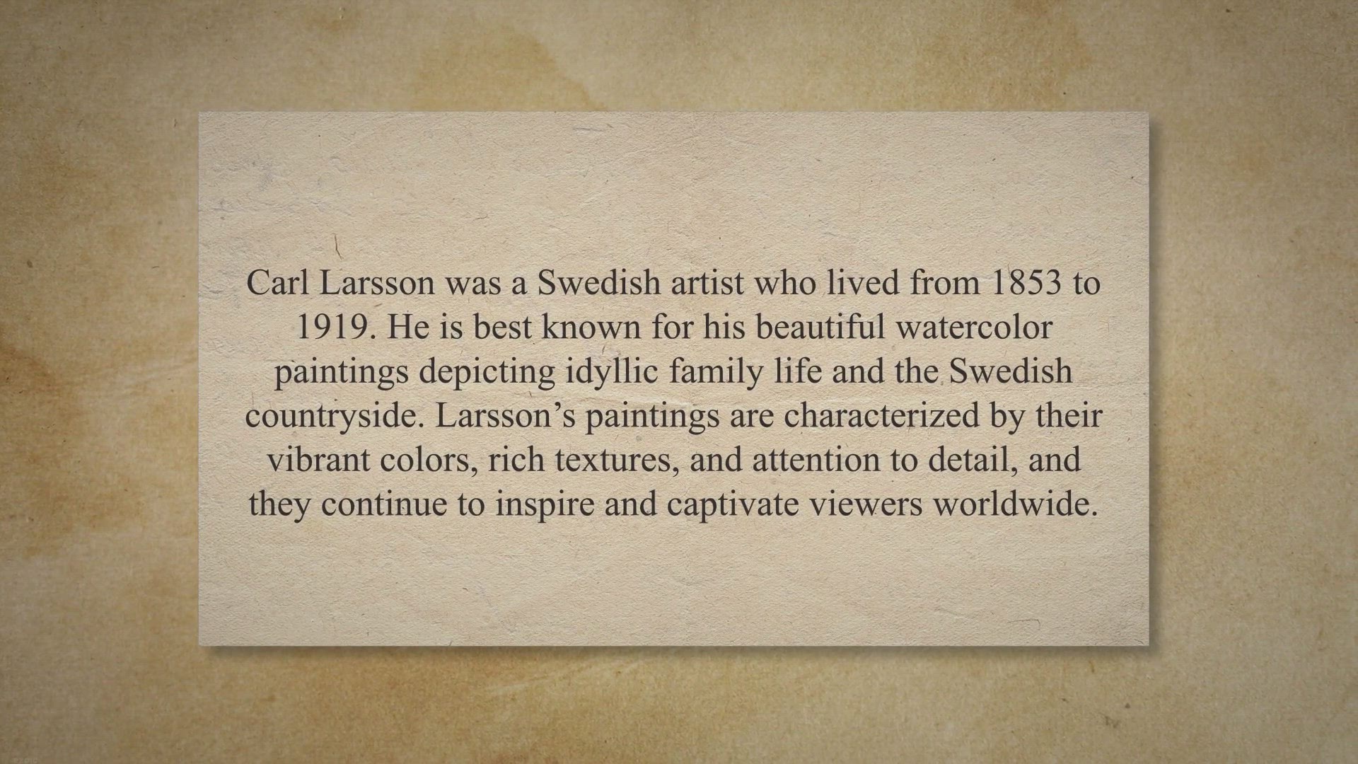 'Video thumbnail for Discovering The Timeless Beauty Of 9 Carl Larsson Paintings'