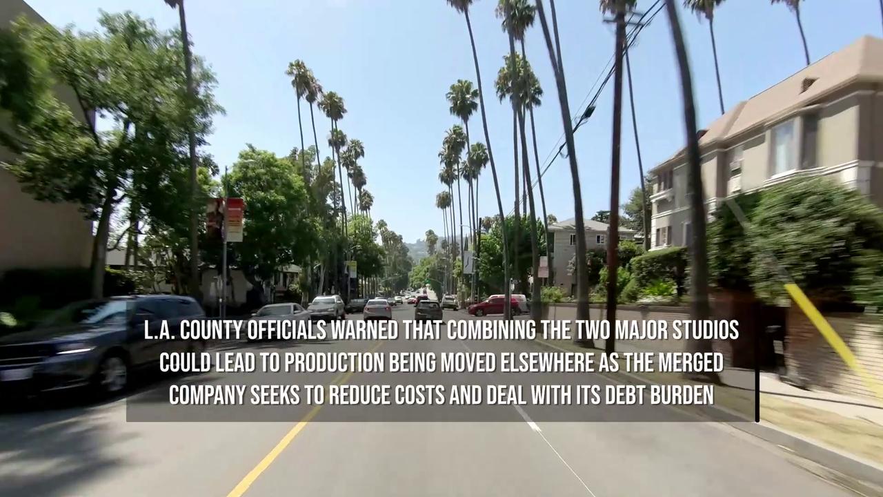Video thumbnail for Paramount-Warner Merger Could Cost Los Angeles 4,500 Hollywood Jobs.