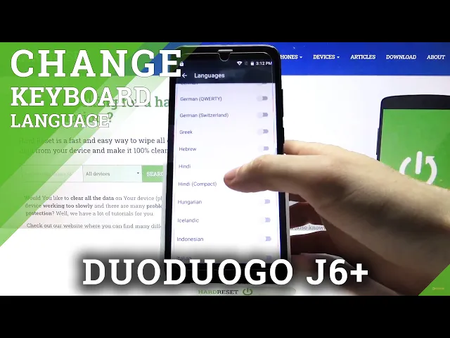 Video thumbnail for How to Change Keyboard Language on DUODUOGO J6+ - Change Input Language