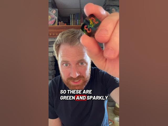 Video thumbnail for Dice-inspired DnD character build: olive galaxy sharp-edge dice