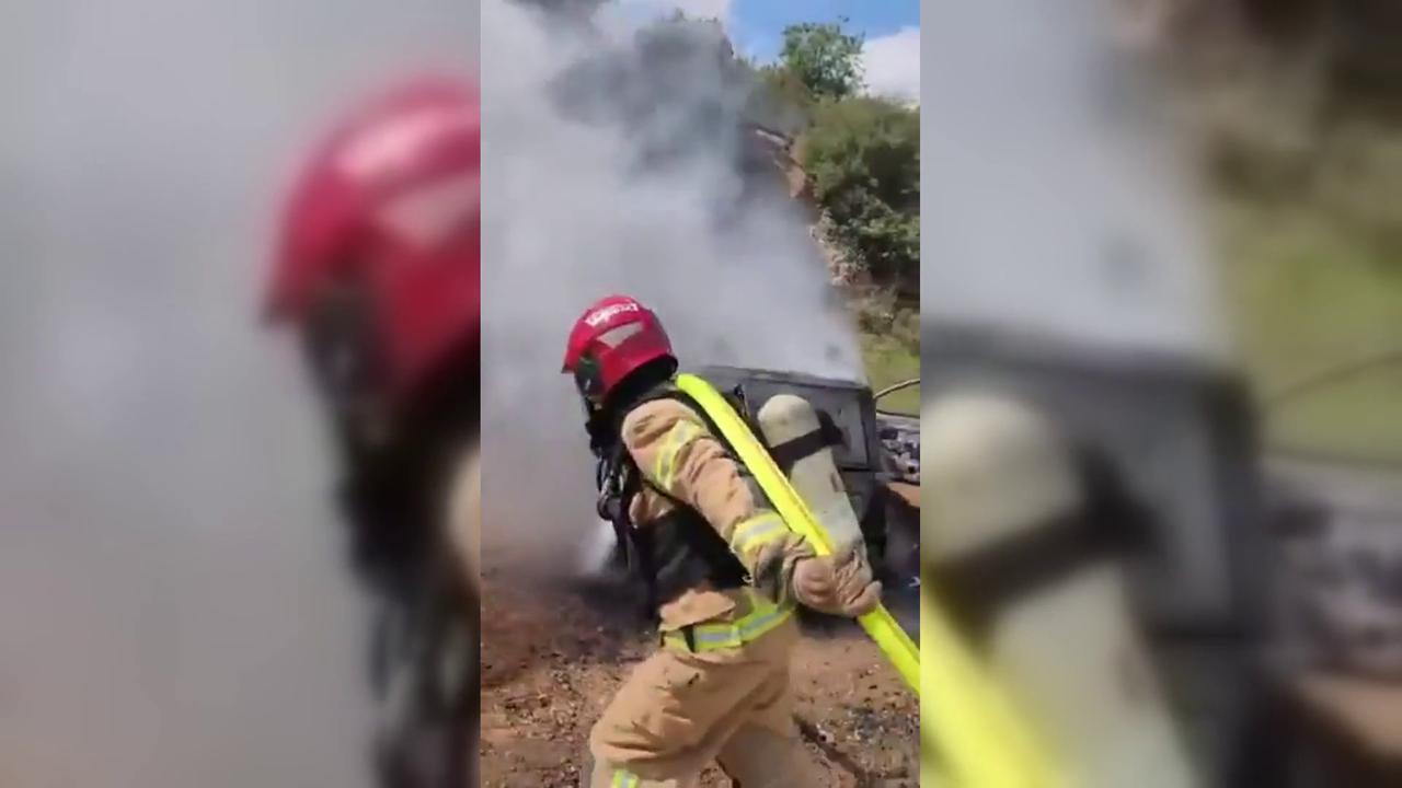 Video thumbnail for Israel: Hezbollah Drone Attack Leaves Two Wounded.