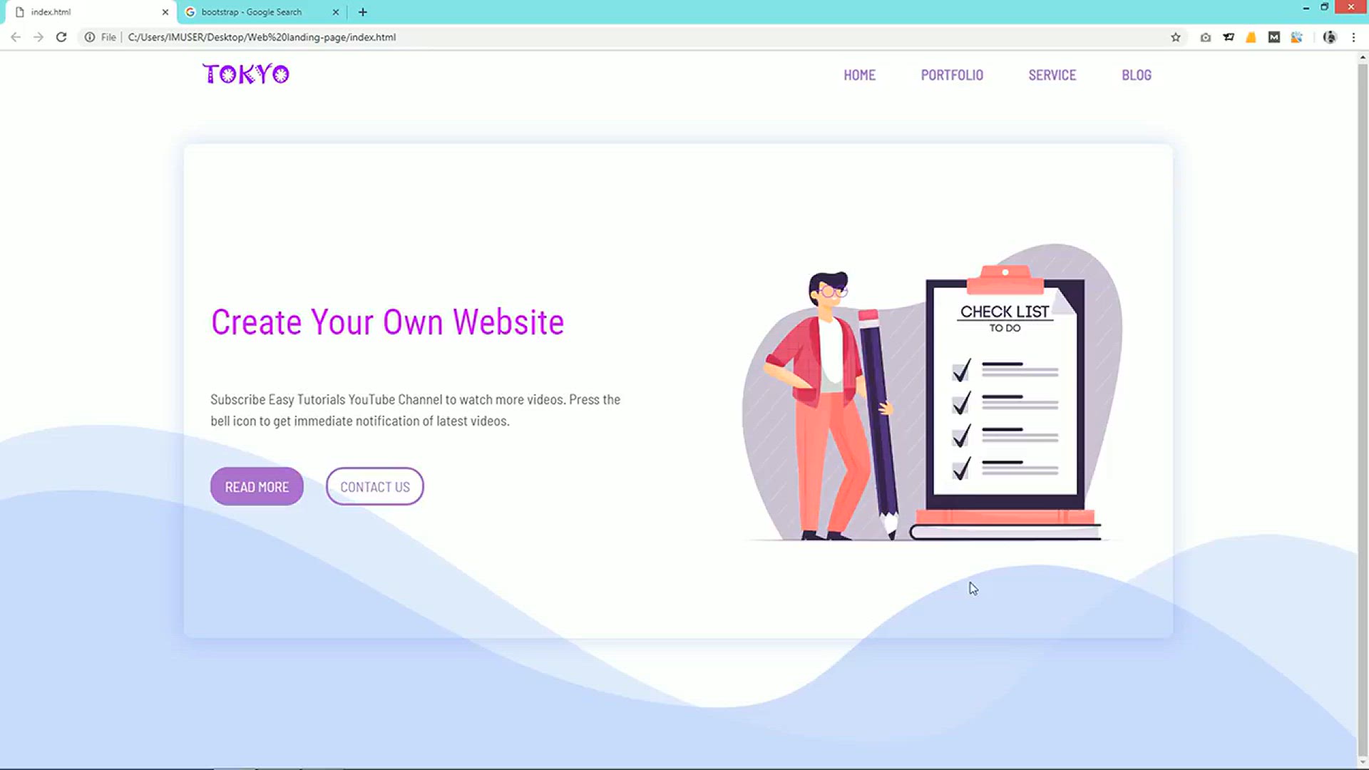 'Video thumbnail for How To Create Website Using HTML CSS Bootstrap _ Responsive Website Development Tutorials'
