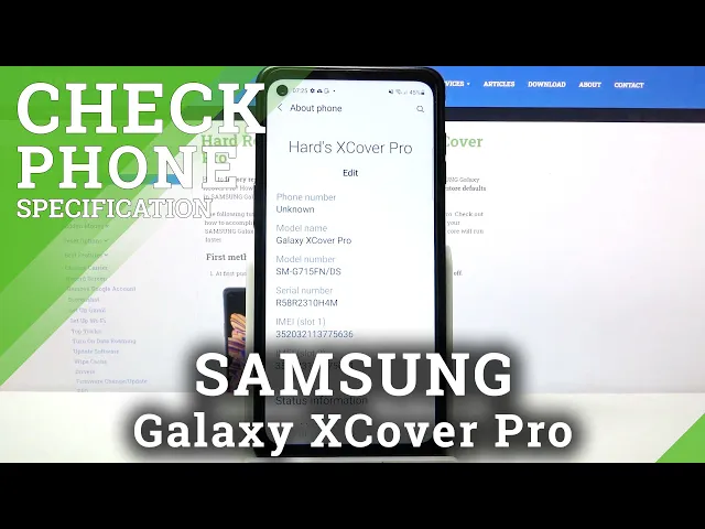 Video thumbnail for How to Find Phone Specification in SAMSUNG Galaxy Xcover Pro