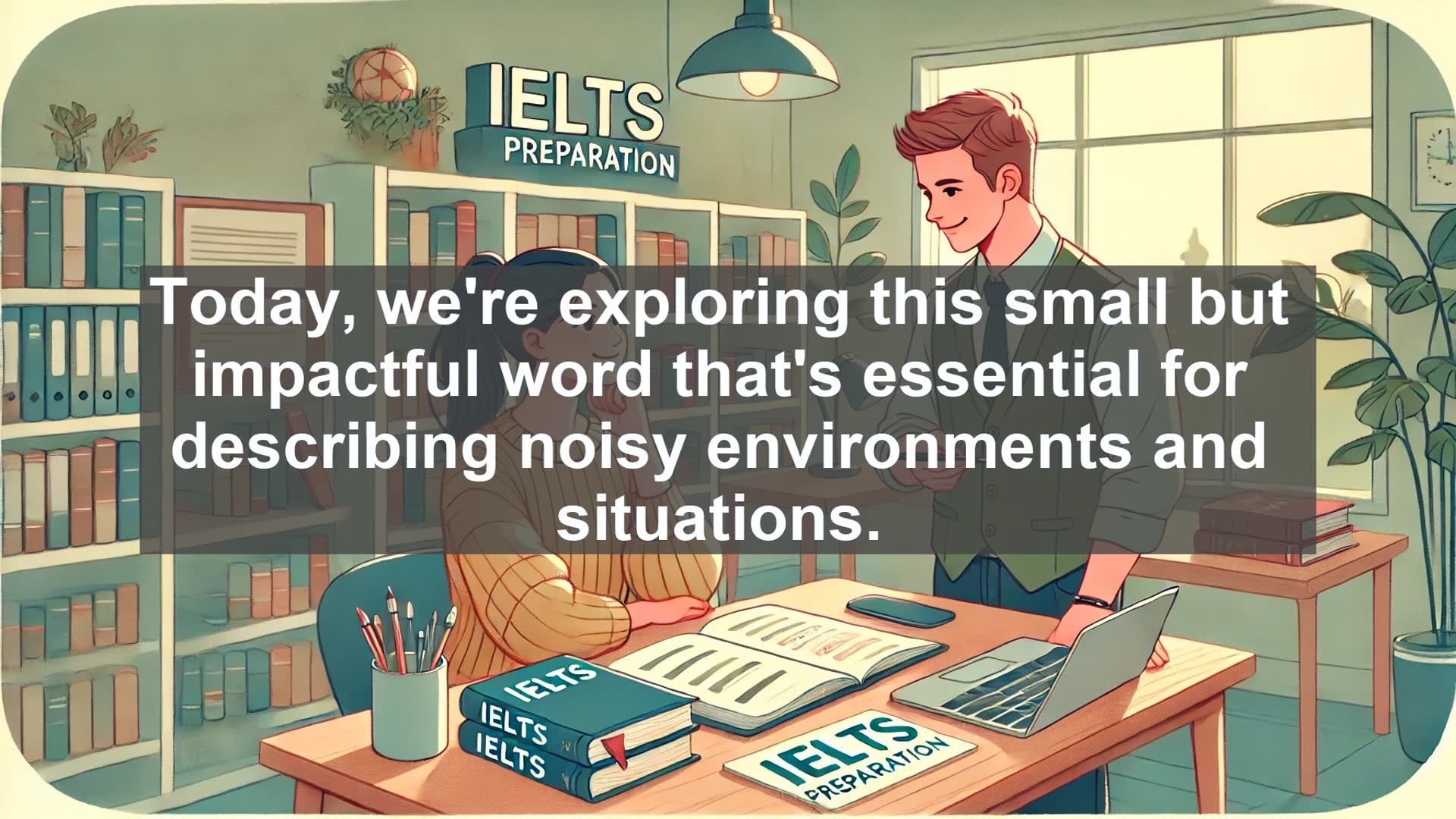 'Video thumbnail for 2000 Must Know IELTS 9.0 Vocabulary - Understanding the Word 'Din': A Guide to Describing Noisy Environments'