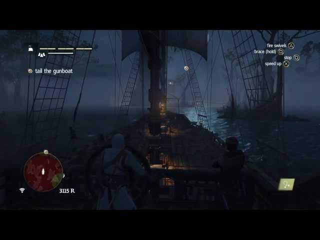 Video thumbnail for Assassin's Creed IV: Black Flag - The Siege of Charles-Town: Tail Gunboat Sequence (Navel Stealth)