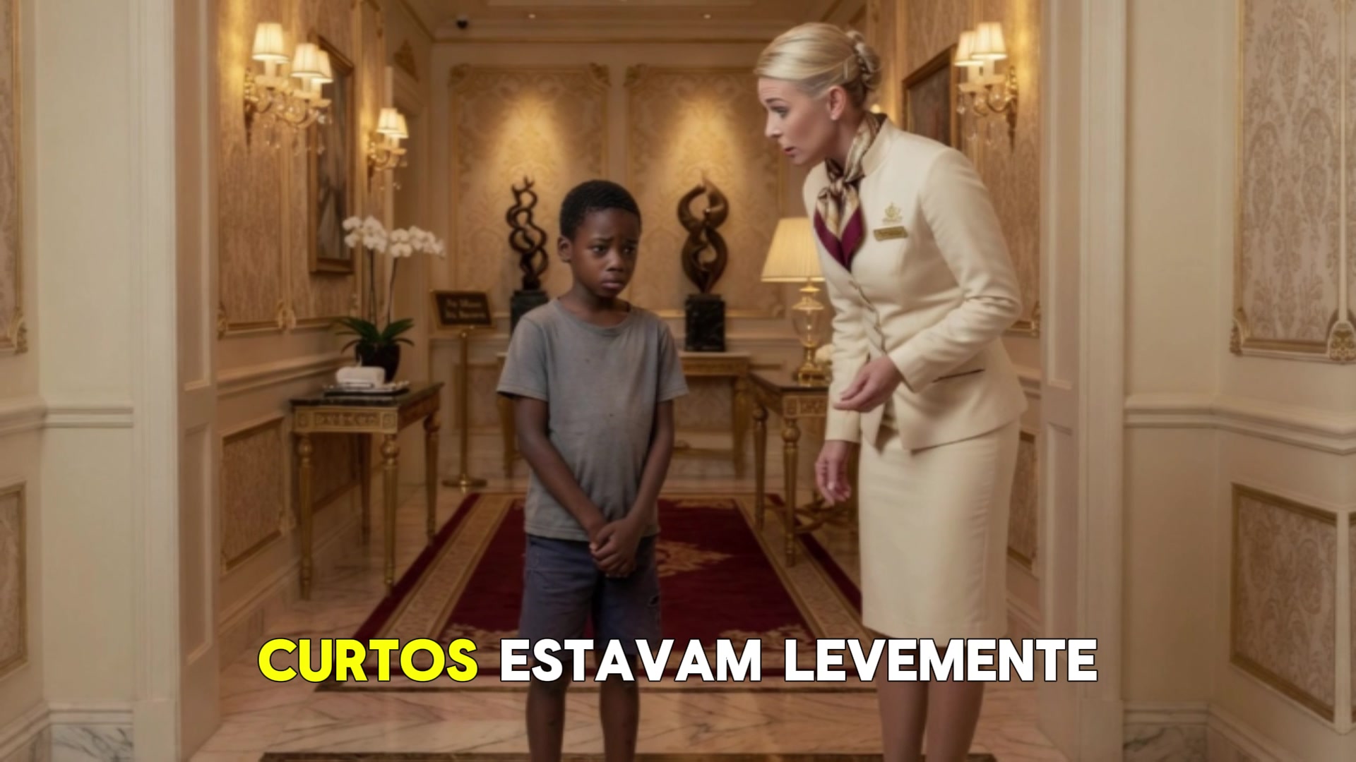 Video thumbnail for FUNCIONÁRIA HUMILHA MENINO NEGRO DESCALÇO EM HOTEL DE LUXO… SEM SABER QUE ELE ERA FILHO DA DONA!