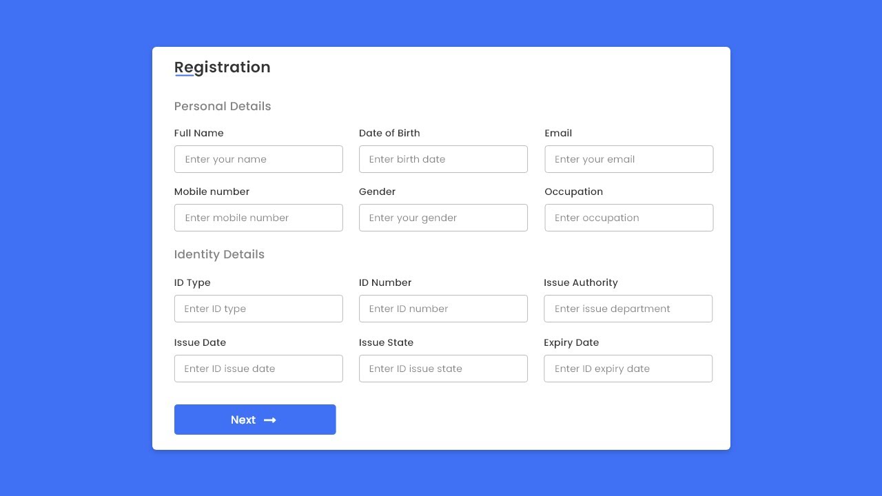 'Video thumbnail for Responsive Registration Form in HTML CSS & JavaScript'