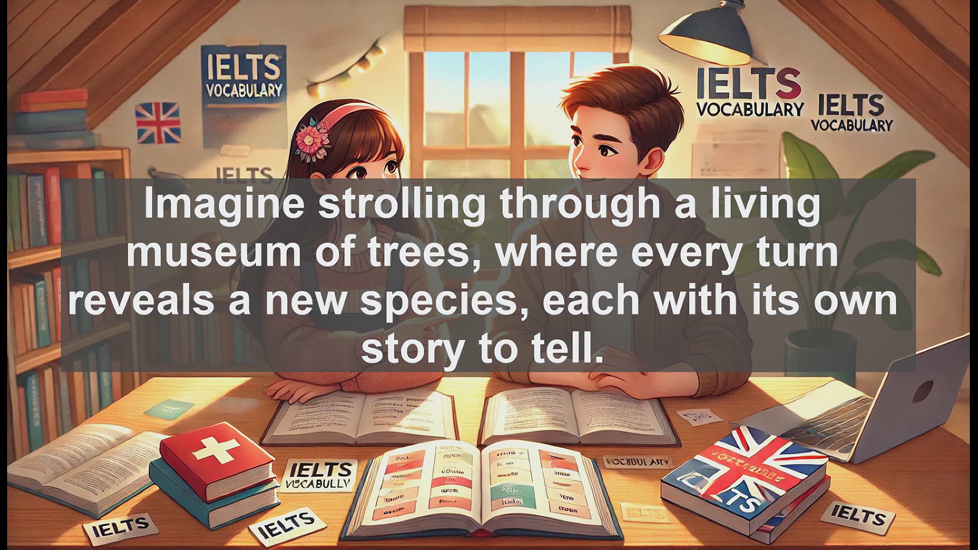 'Video thumbnail for 5000 Must Know IELTS 8.0 Vocabulary - Arboretum: A Tree Lover's Paradise | IELTS Vocabulary Lesson'
