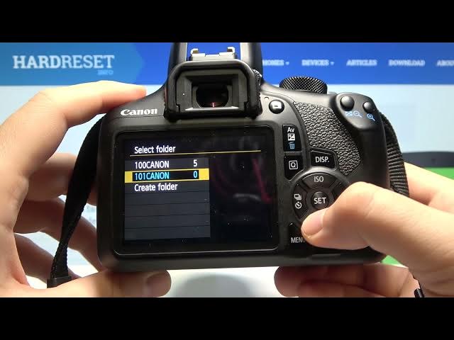 Video thumbnail for How to Create a New Folder on Canon EOS 1300D - Organise your Photos on CANON Rebel T6