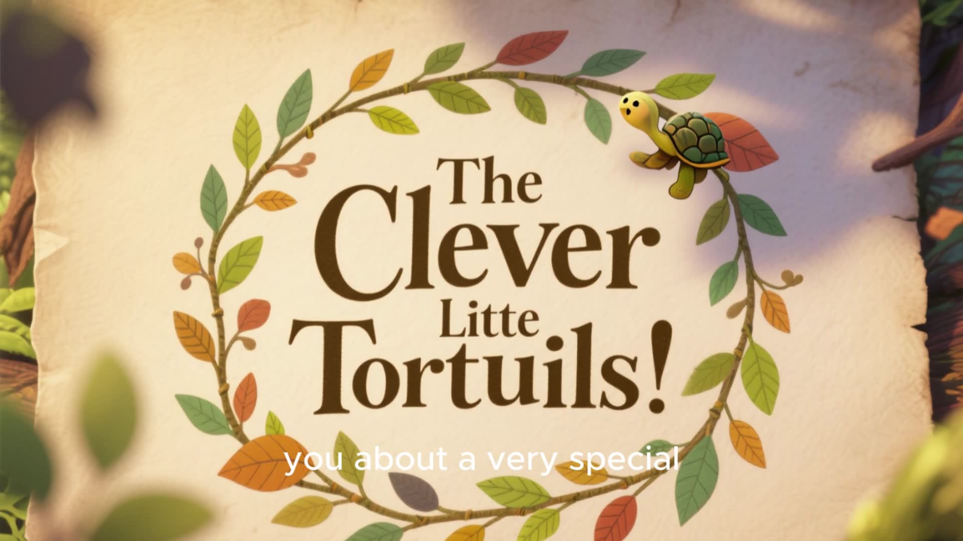 Video thumbnail for The Clever Little Tortoise