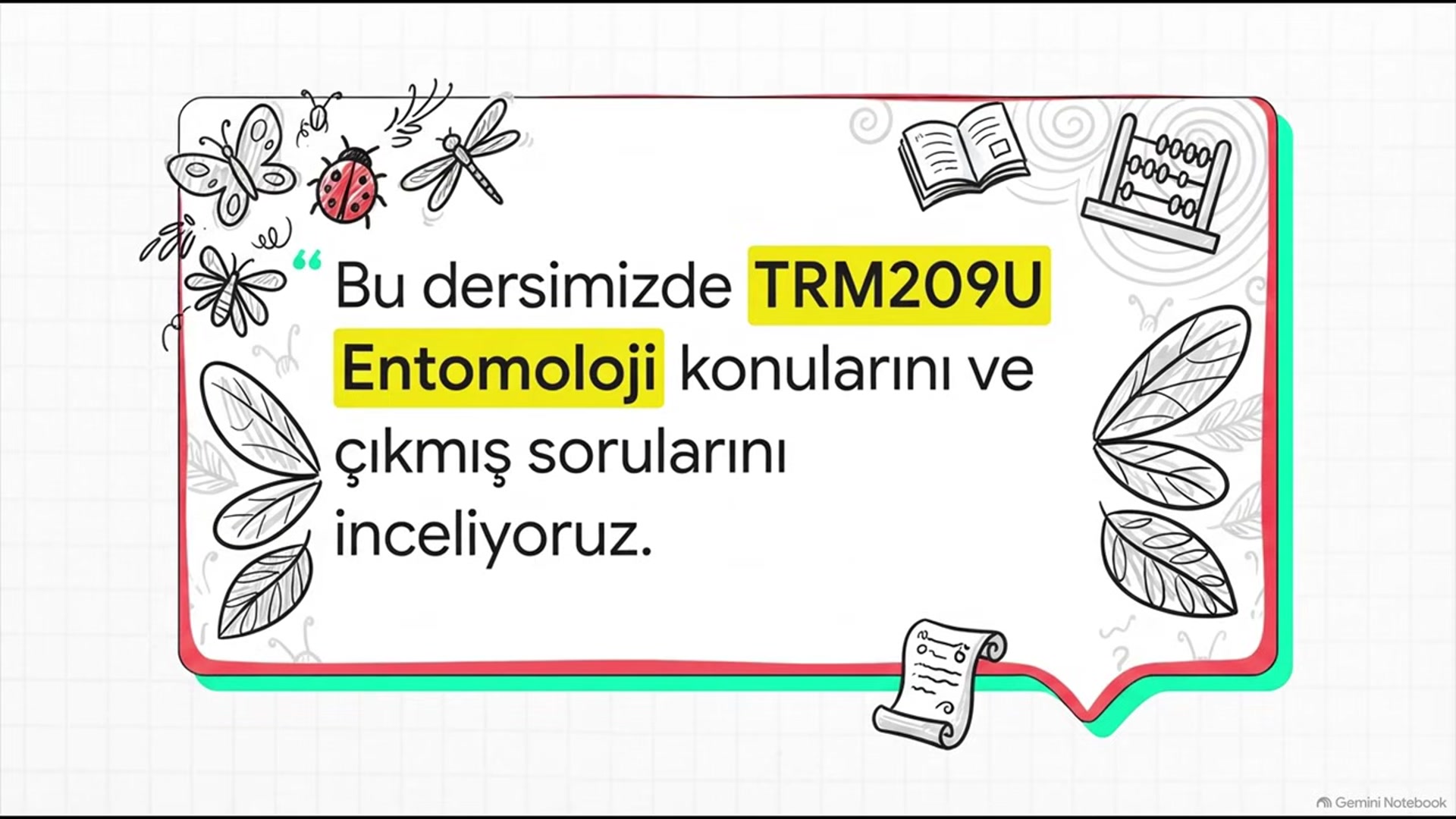 Video thumbnail for TRM209U Entomoloji 2025-2026 Vize Soruları