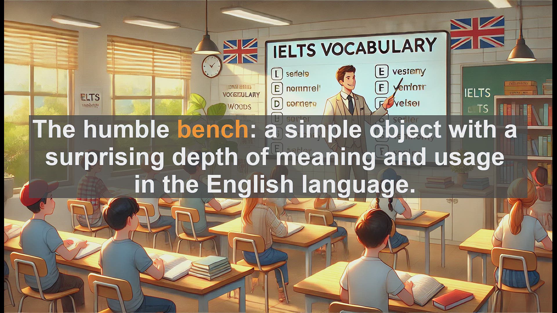 'Video thumbnail for 5000 Must Know IELTS 8.0 Vocabulary - Mastering 'Bench': Boost Your IELTS Vocabulary'