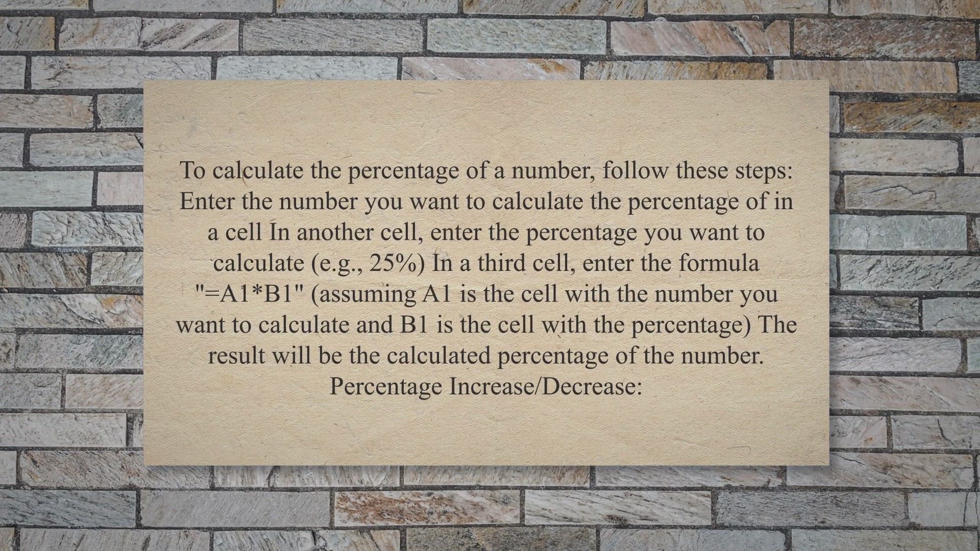 'Video thumbnail for How to calculate percentage in excel'