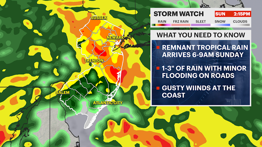 Video thumbnail for The remnants of Hurricane Isaias will affect the area Sunday