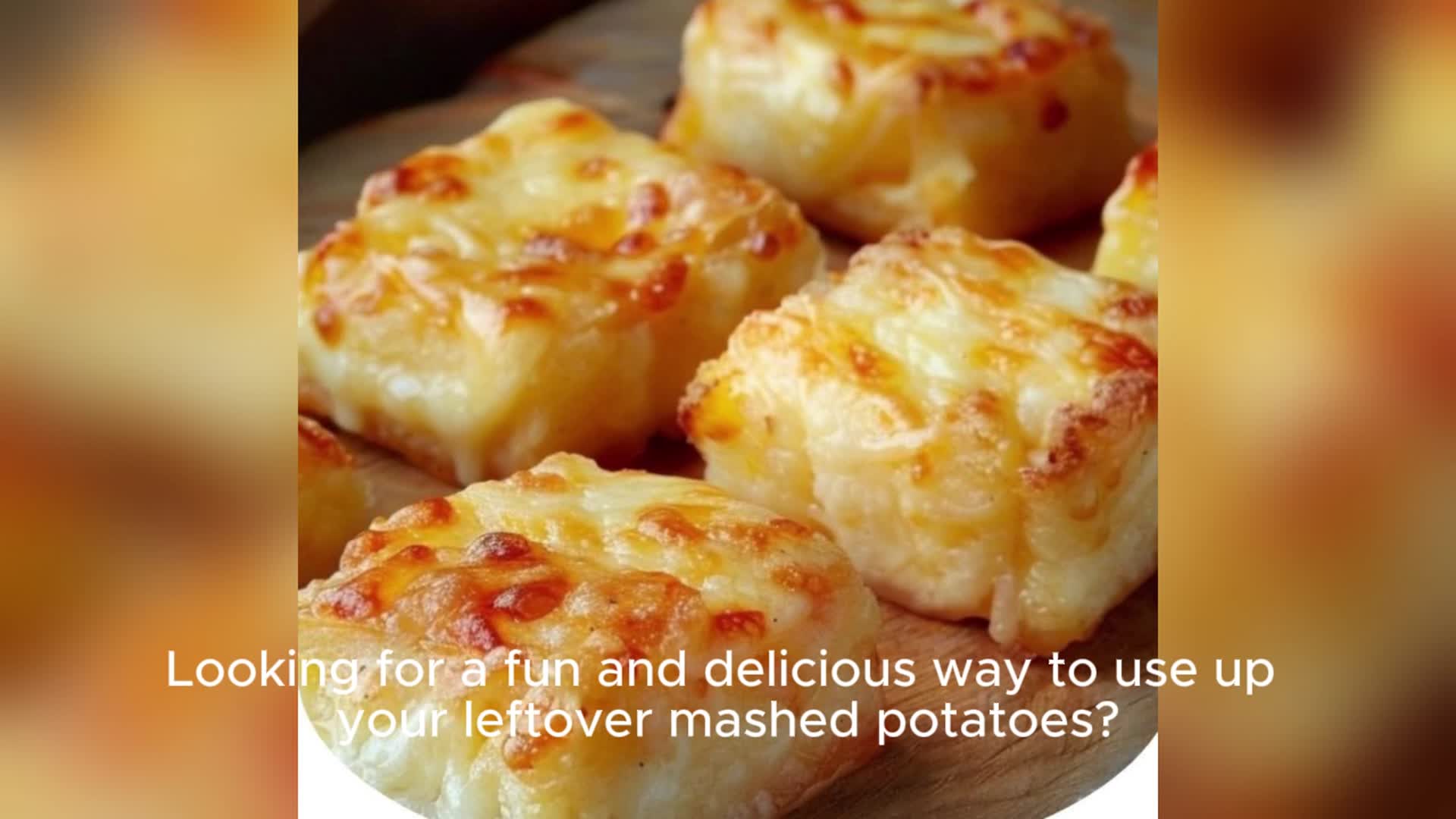 Video thumbnail for Leftover Mashed Potato Cheese Puffs