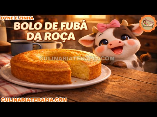 Video thumbnail for Bolo de Fubá da Dona Zinha 🌽☕ | Receita da Roça que Abraça