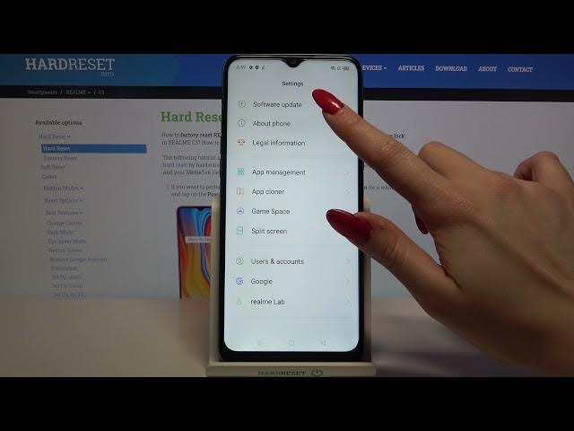 Video thumbnail for How to set up a new name of your device in REALME C3