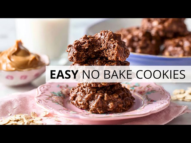 Video thumbnail for No-Bake Peanut Butter Chocolate Oatmeal Cookies | Ready in 30 Minutes