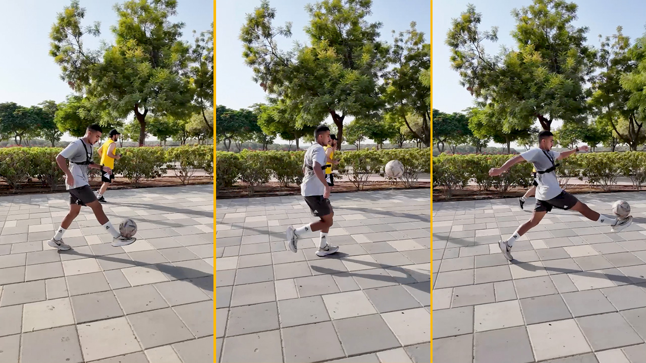 Video thumbnail for Fastest 1km whilst juggling a football  7 minutes 13 seconds by Hamed Ali AlShehhi