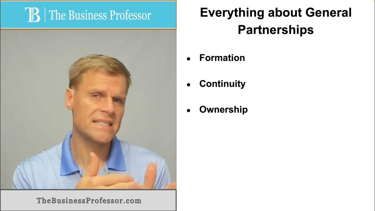 'Video thumbnail for General Partnership - Explained'
