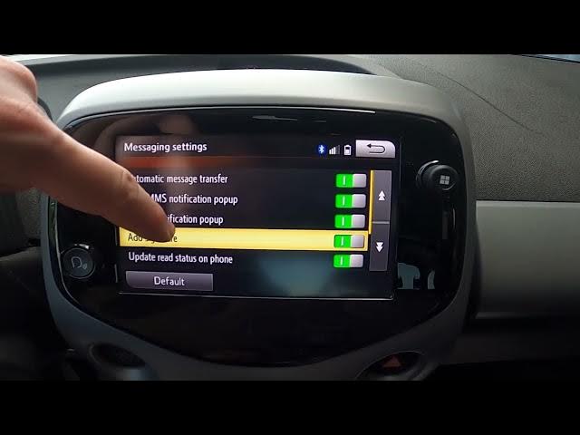 Video thumbnail for How to Find and Manage Messages Settings in Toyota Aygo II ( 2014 - 2021 )