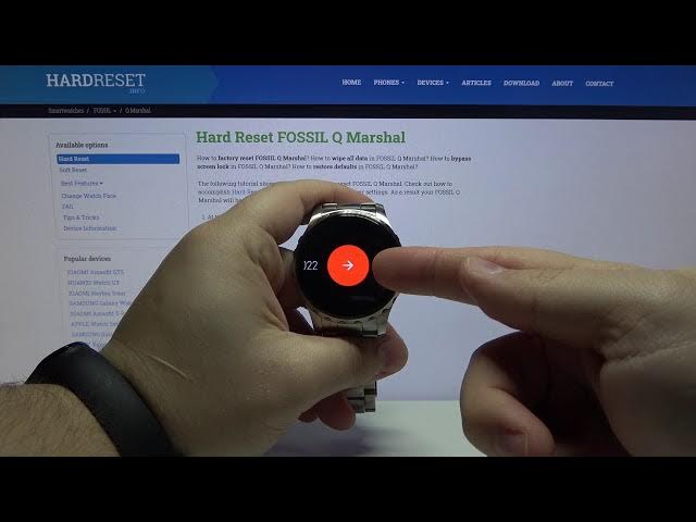 Video thumbnail for How to Set Current Date & Time in FOSSIL Q Marshal – Time Settings