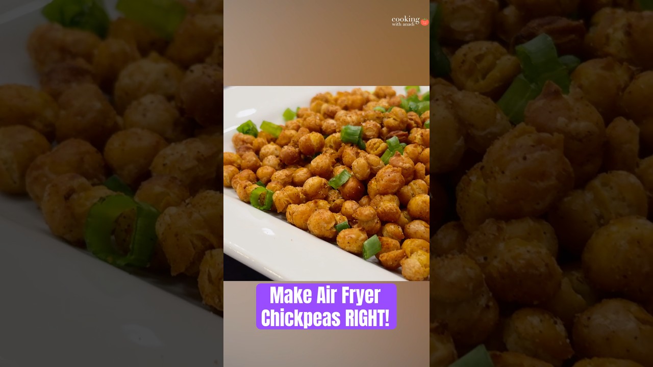 Video thumbnail for Chickpeas Getting Burnt? Fix It Now #airfryer #snack #cooking
