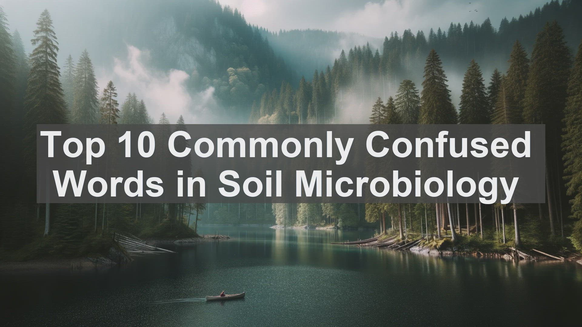 'Video thumbnail for Top 10 Commonly Confused Words in Soil Microbiology'