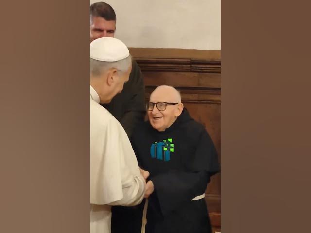 Video thumbnail for Fray Damian Muratori en encuentro Franciscano con el Papa León XIV
