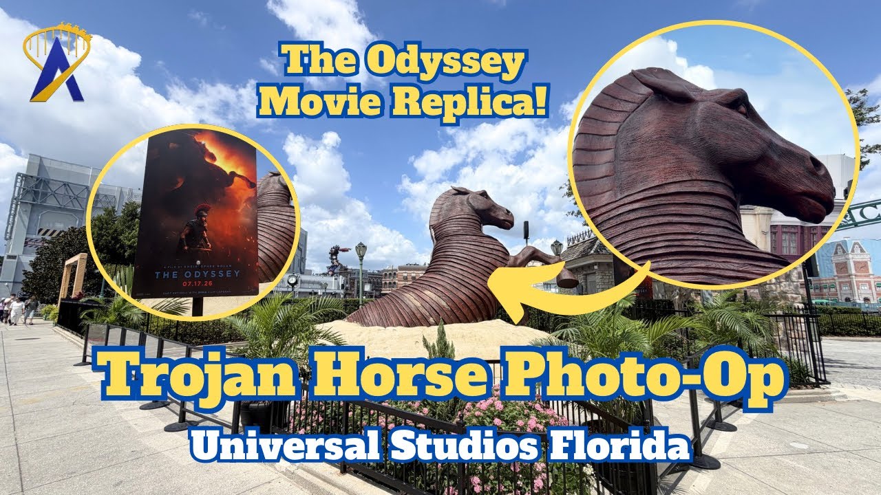 Video thumbnail for Trojan Horse Arrives at Universal Studios Florida! (The Odyssey Photo Op)