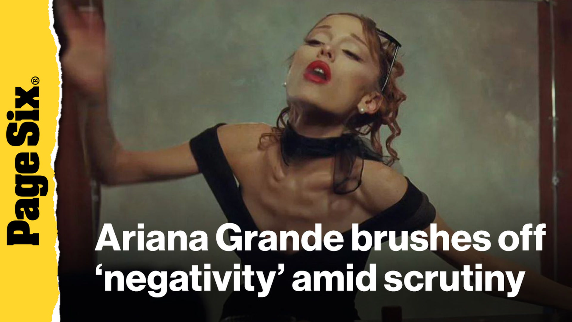 Video thumbnail for Ariana Grande brushes off 'negativity' amid weight loss scrutiny