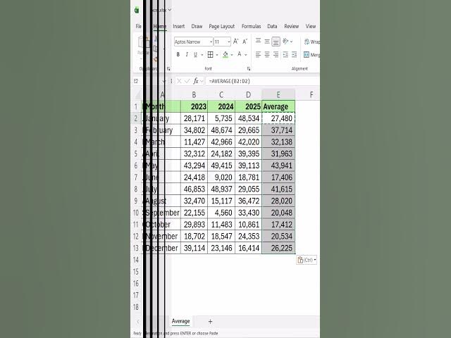 Video thumbnail for Noobs Waste Time — Pros Use Formula Magic #excel #excelforbeginners #exceltips #excelshortcuts