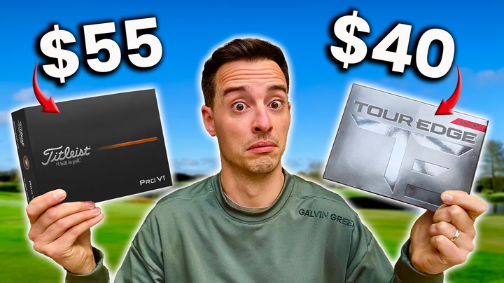 Video thumbnail for Can The New $40 Tour Edge Ball Compete With The Pro V1?