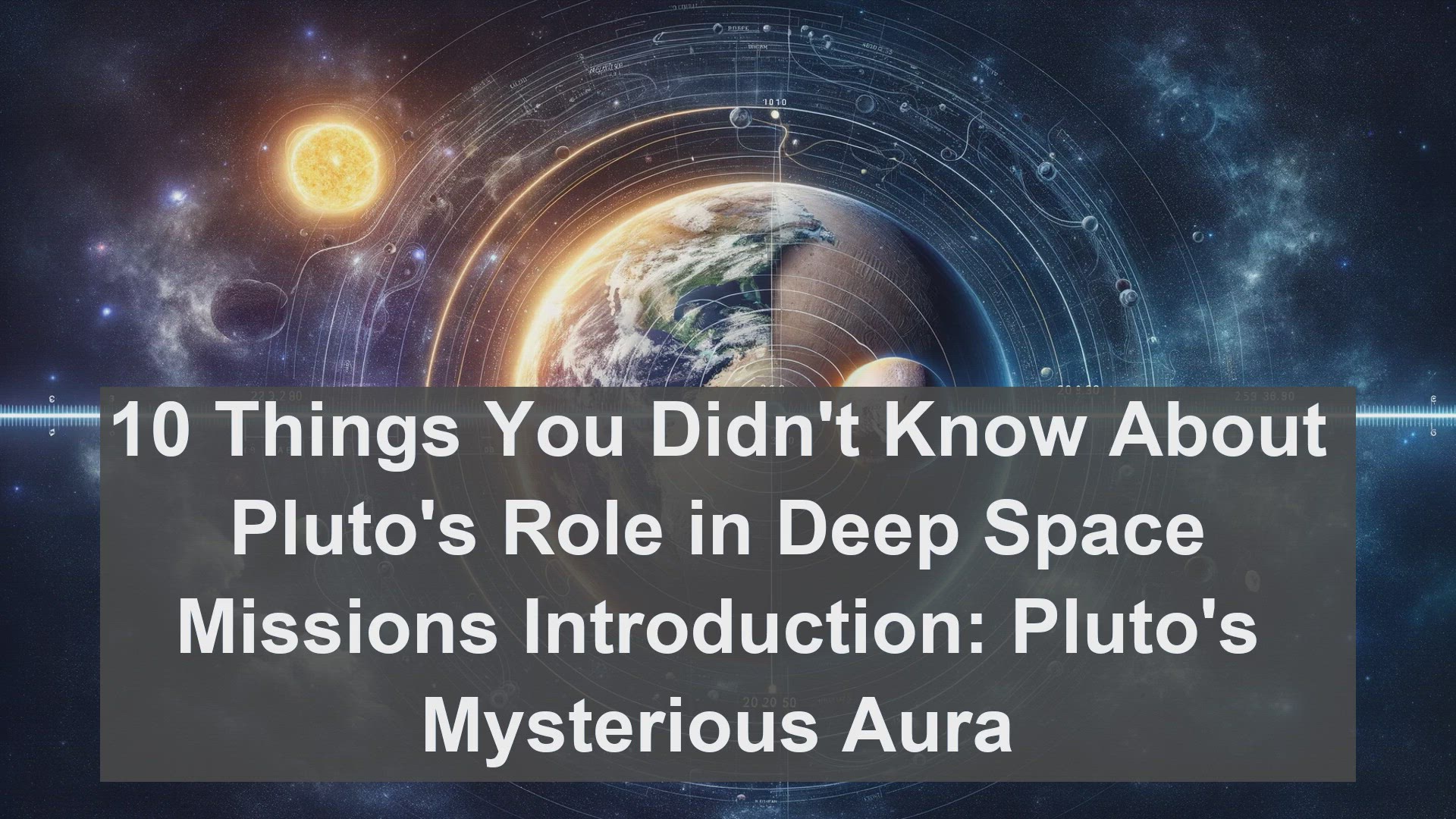 'Video thumbnail for 10 Things You Didn't Know About Pluto's Role in Deep Space Missions'