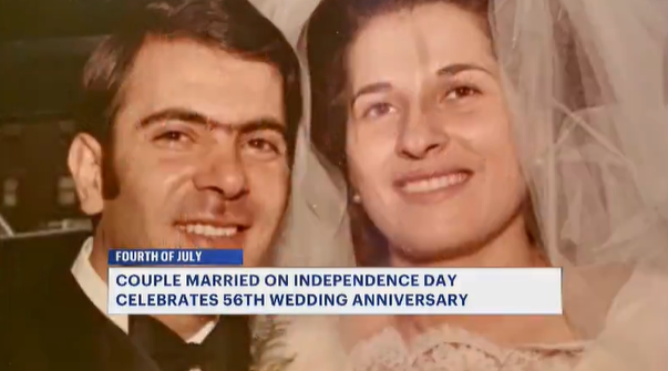 Video thumbnail for Connecticut couple marks 56 years of marriage on the Fourth of July