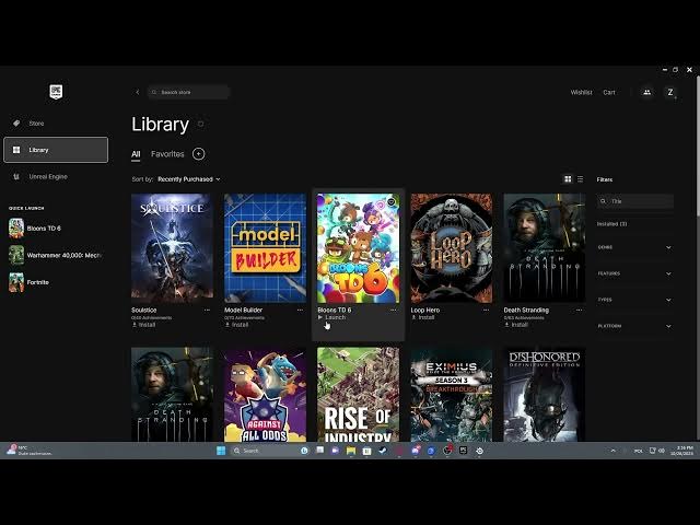 Video thumbnail for How To Create Desktop Shortcuts For Games On Epic Games Launcher 2023 / 2024