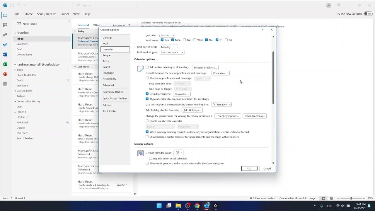 Video thumbnail for Where to Find Settings in Outlook