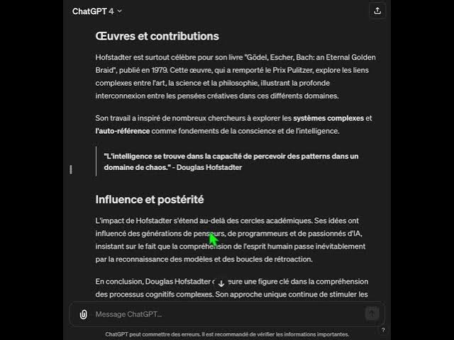 Video thumbnail for Astuce prompt chatGPT pour citer un Texte 📝