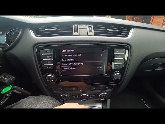 Video thumbnail for How to Adjust Footwell Lighting in Skoda Octavia III ( 2013 - 2020 )