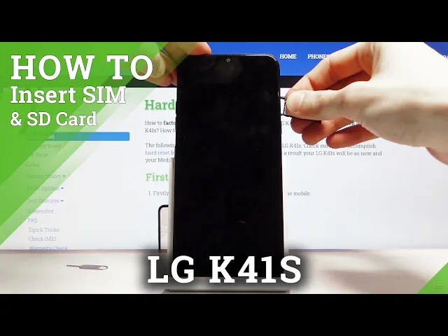 Video thumbnail for How to Insert Nano SIM in LG K41s – Install Micro SD & Nano SIM Cards