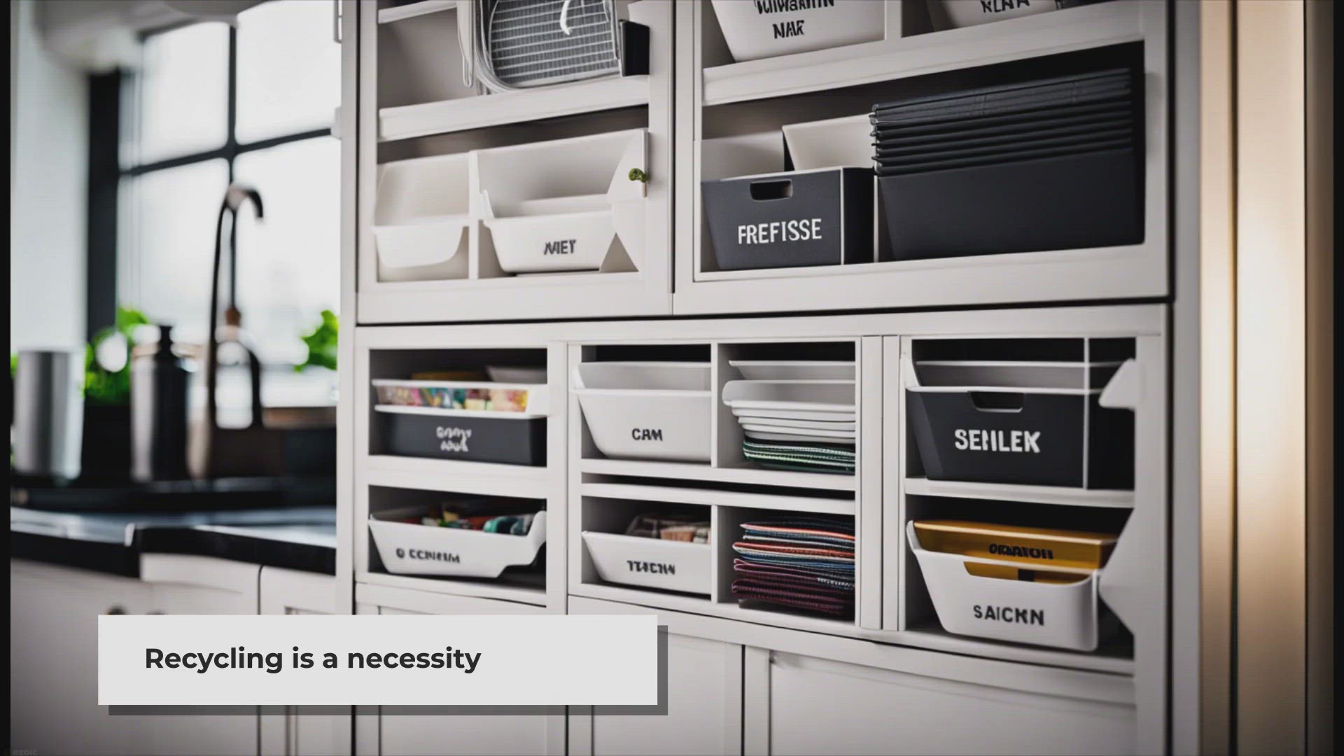 'Video thumbnail for 10 DIY Recycling Centers for Small Spaces'
