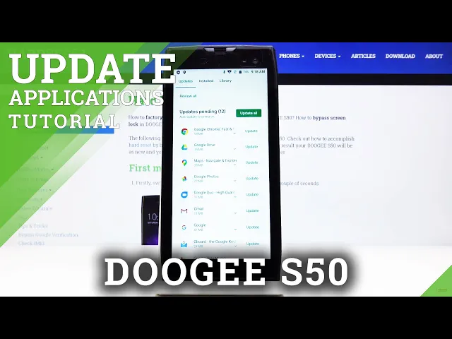 Video thumbnail for How to Update Apps in DOOGEE S50 – Install Latest App Version