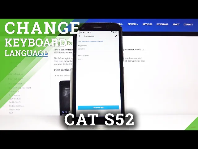 Video thumbnail for How to Change Keyboard Language in CAT S52 – Keyboard Region Settings
