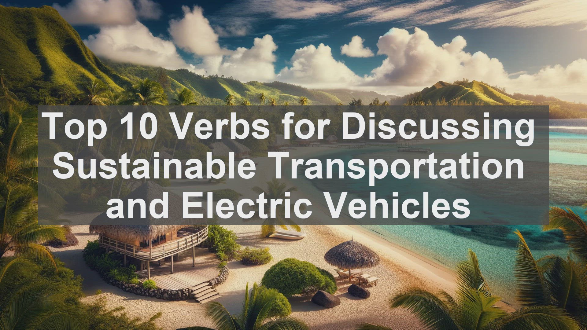 'Video thumbnail for Top 10 Verbs for Discussing Sustainable Transportation and Electric Vehicles'