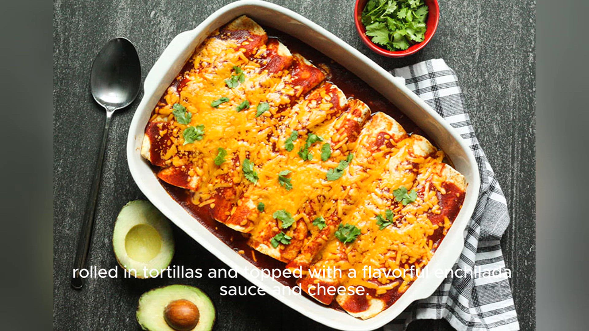 Video thumbnail for beef enchilada recipe